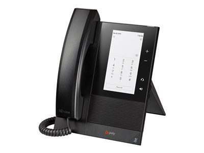 Poly CCX 400 - Für Microsoft Teams - VoIP-Telefon mit Rufnummernanzeige/Anklopffunktion - SIP, SDP - 24 Leitungen - Schwarz