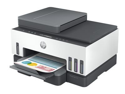 HP Smart Tank 7305 All-in-One - Multifunktionsdrucker - Farbe - Tintenstrahl - nachfüllbar - Letter A (216 x 279 mm)/A4 (210 x 297 mm) (Original) - A4/Legal (Medien) - bis zu 13 Seiten/Min. (Kopieren) - bis zu 15 Seiten/Min. (Drucken) - 250 Blatt - U